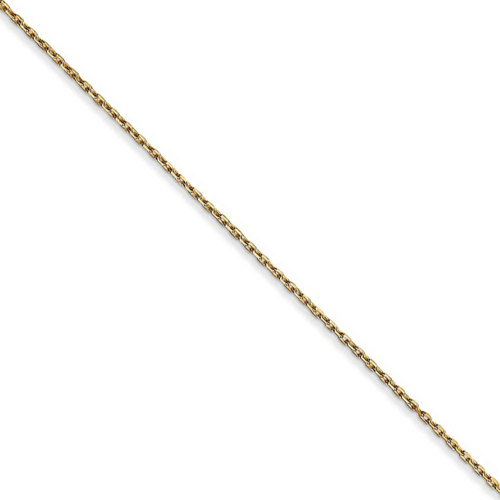 14k Yellow Gold Satin and Diamond Cut 2D Bulldog Necklace