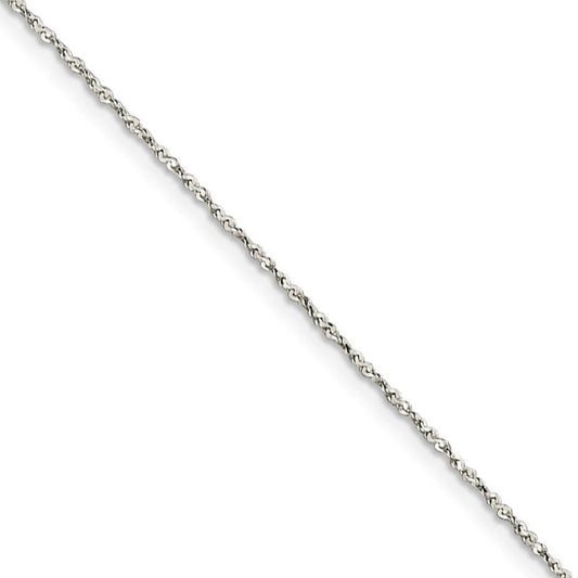 0.5mm, Sterling Silver, Twisted Serpentine Chain, 24 inch