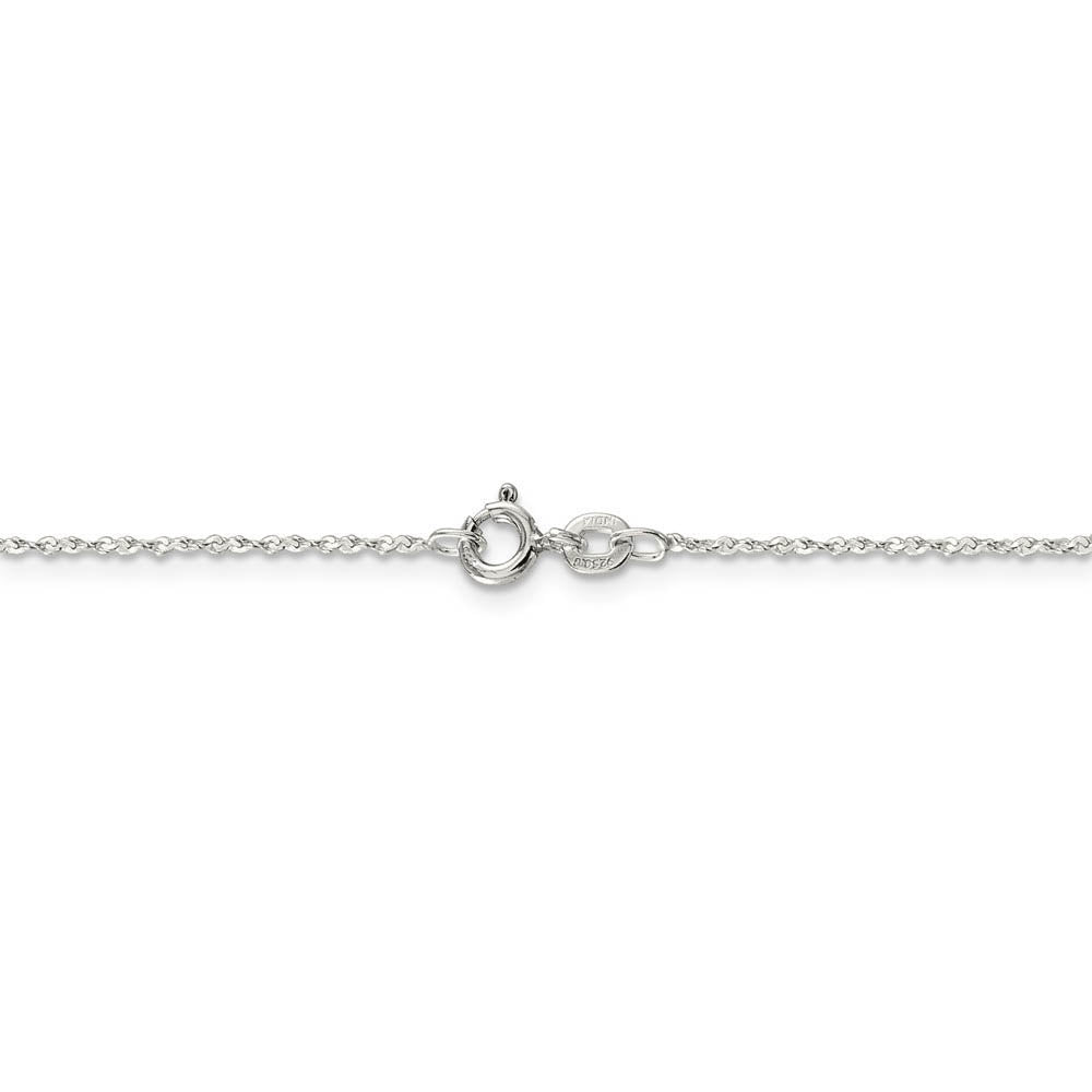 0.5mm, Sterling Silver, Twisted Serpentine Chain, 24 inch
