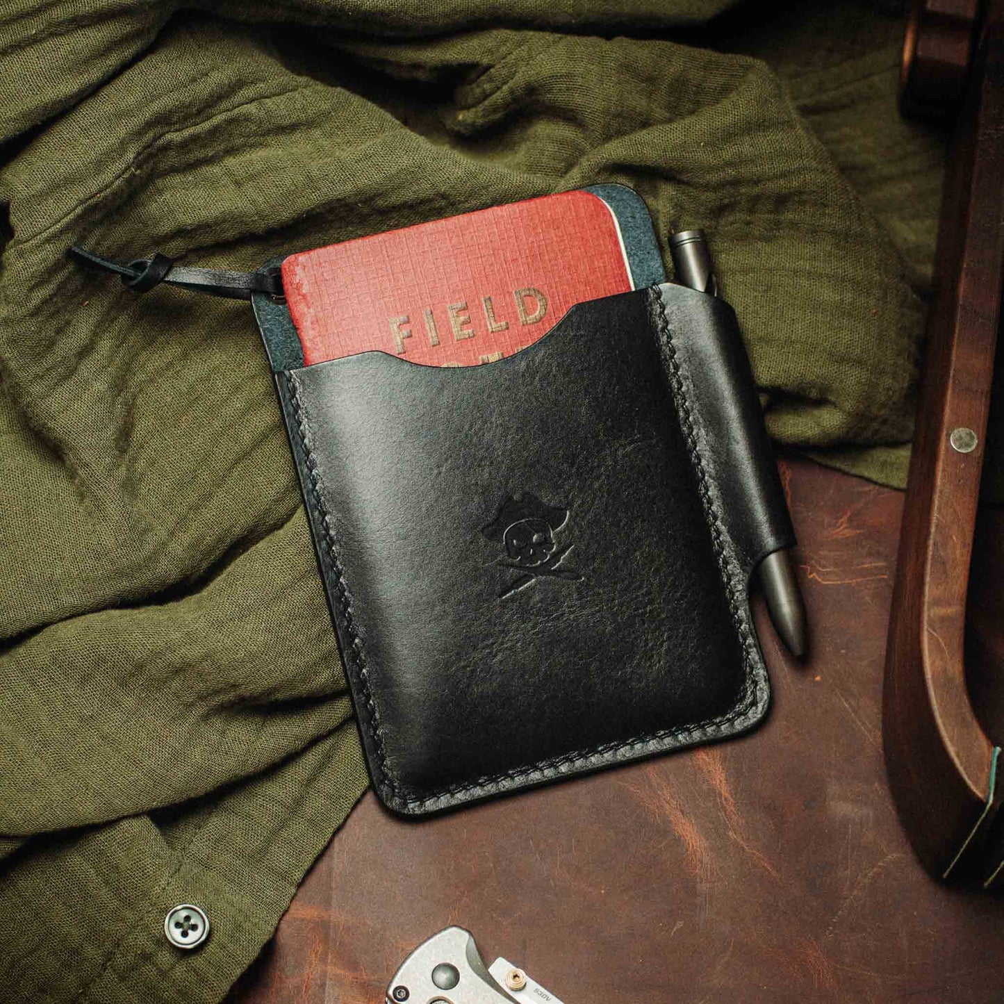 Large Pocket Organizer - First Mate Fatty | Leather Pocket Carrier | Multi-tool