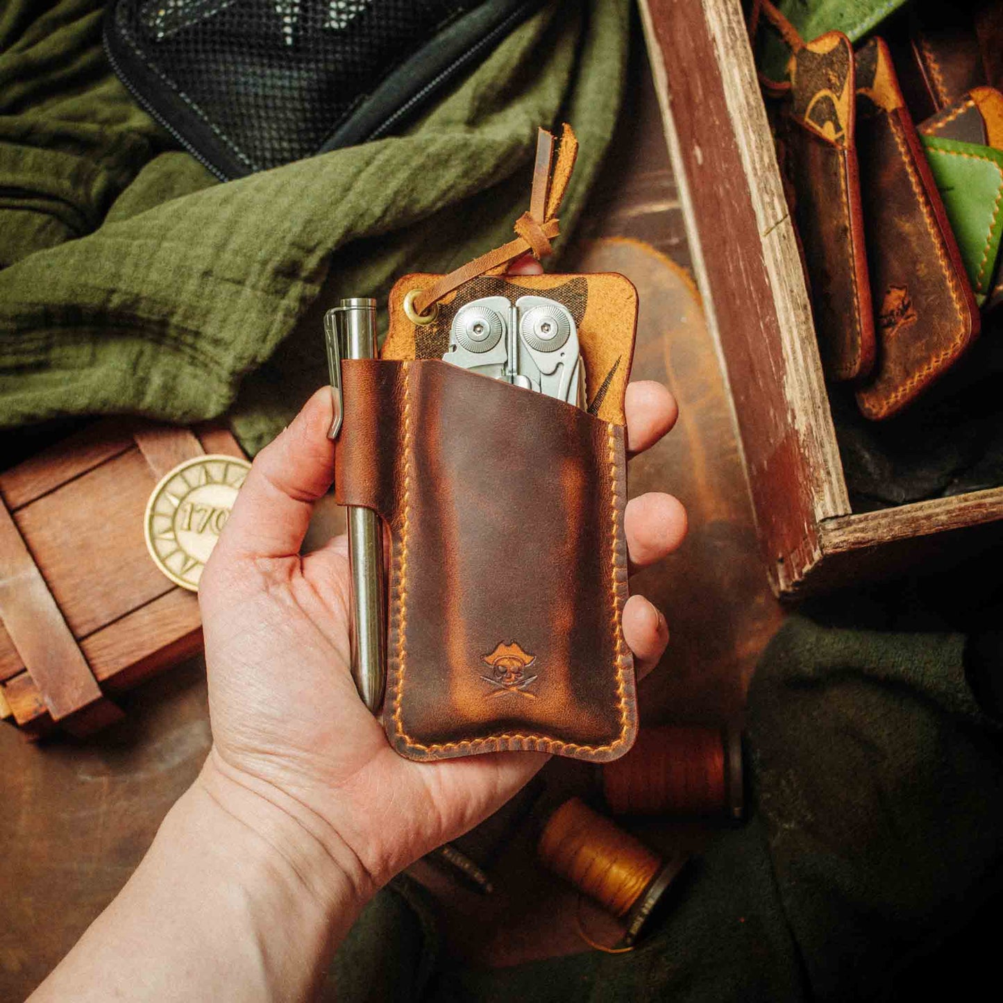 Knife Sheath - Sailor | Leather EDC | Pocket Knife Holder