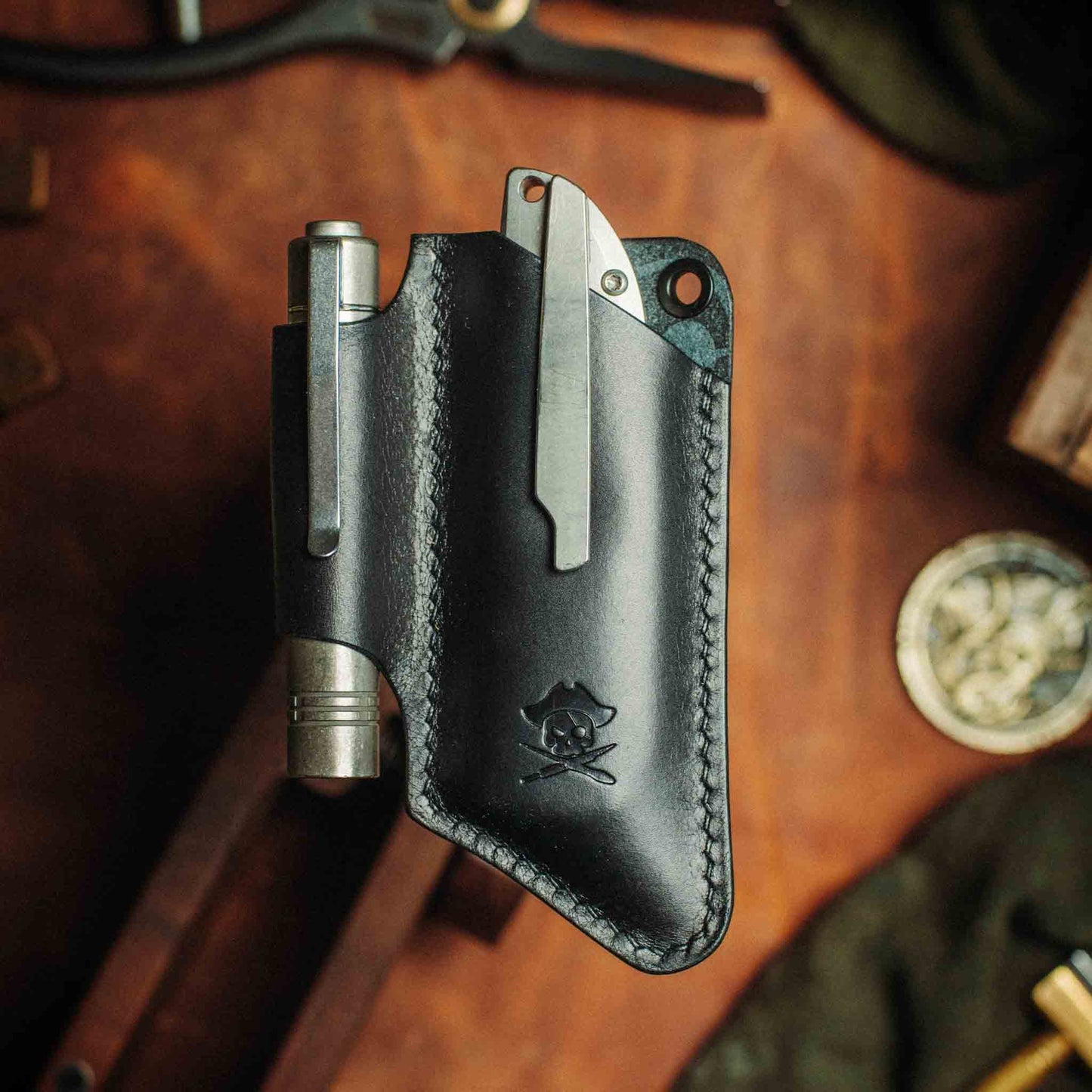 Knife Sheath - Sailor v3 | Leather EDC | Pocket Knife Holder