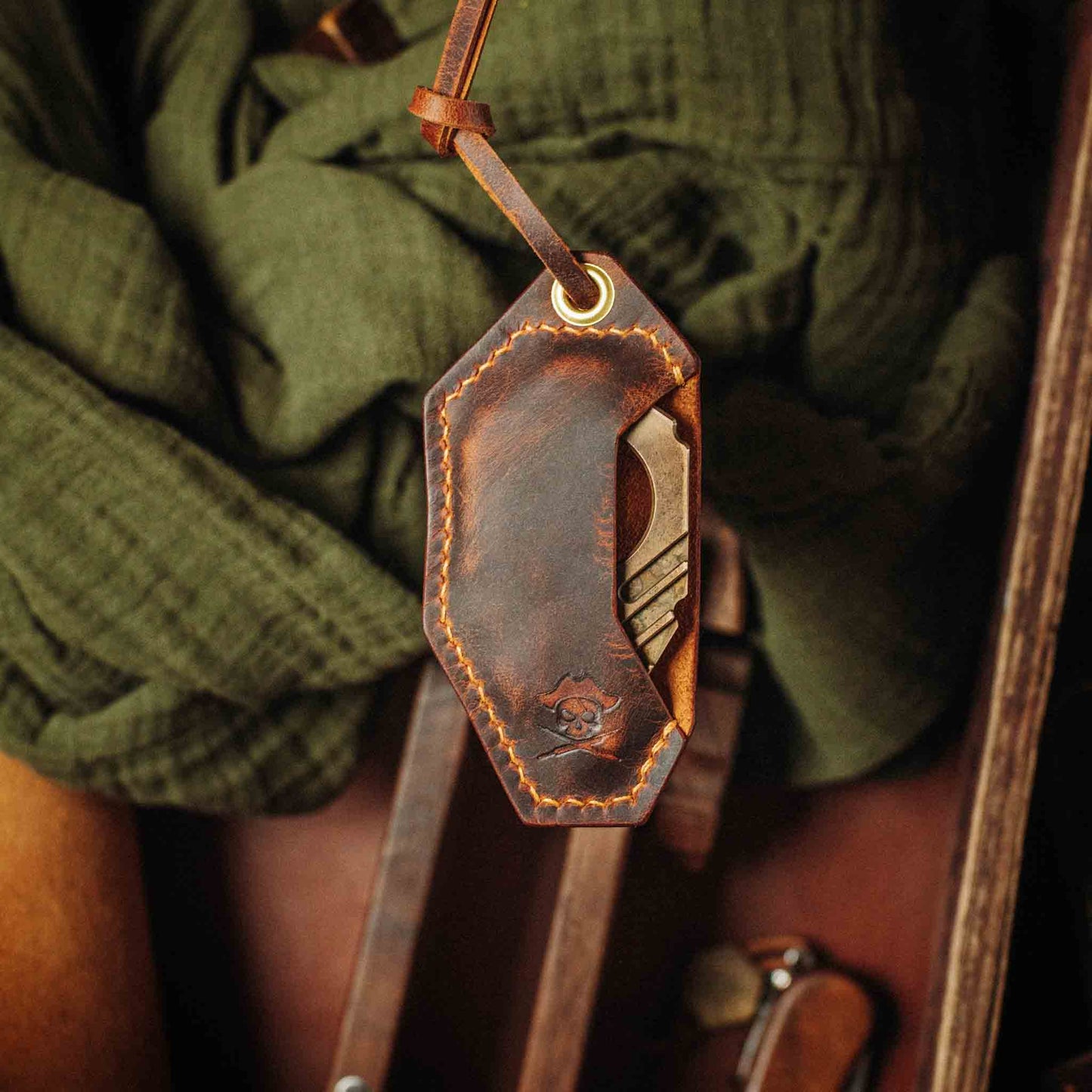 Pharaoh Bottle Opener Holder - King’s Pocket | Leather Case | Pharaoh Accessory