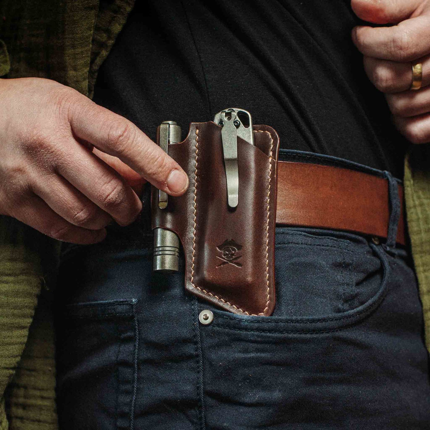 Belt Knife Sheath - Sailor v4 | Leather EDC | Knife Holder