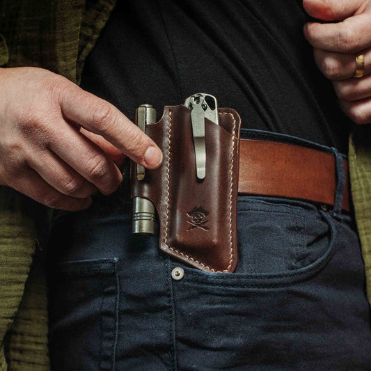 Belt Knife Sheath - Sailor v4 | Leather EDC | Knife Holder