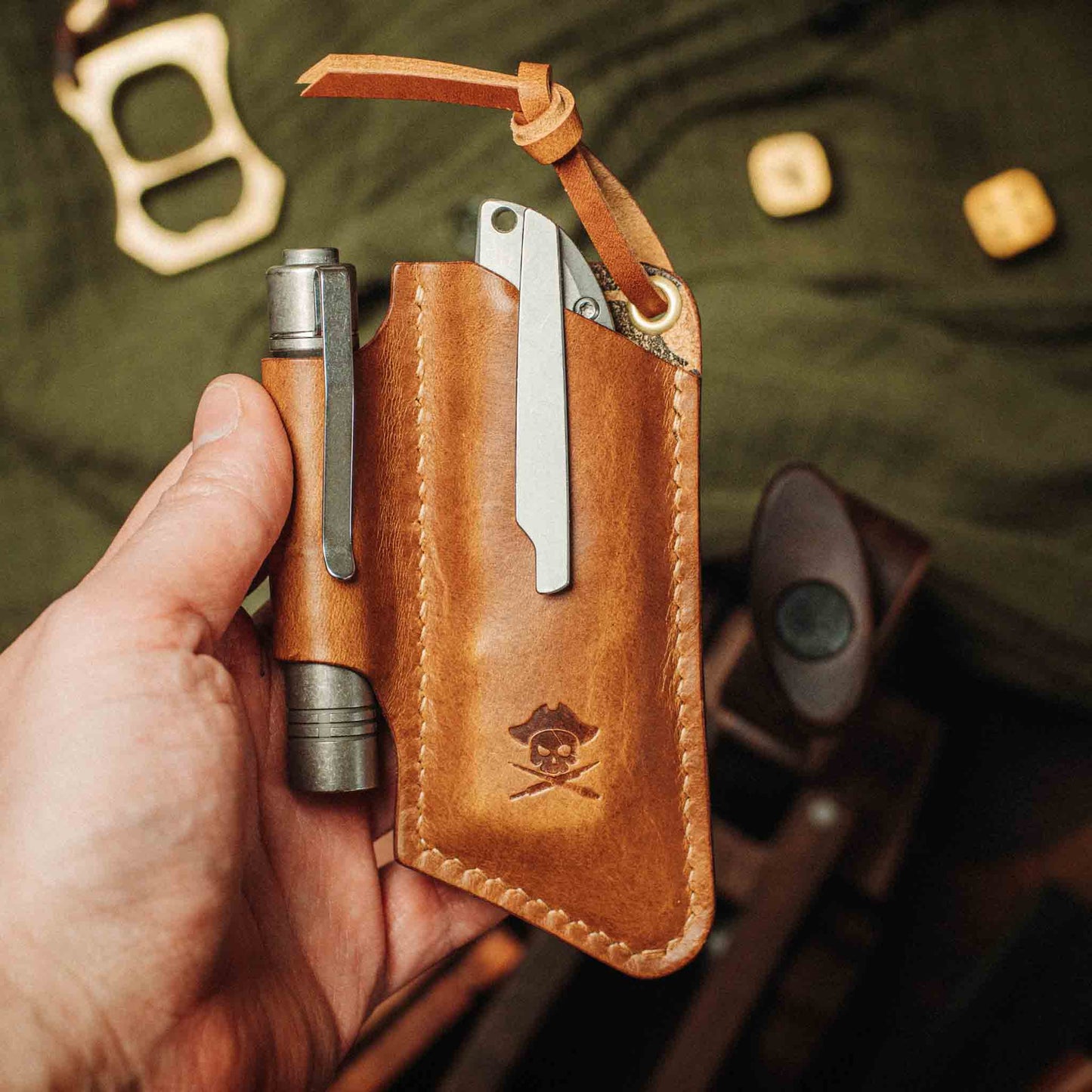Knife Sheath - Sailor v3 | Leather EDC | Pocket Knife Holder