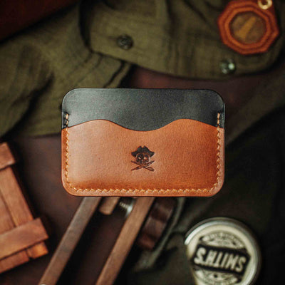 Minimalist Wallet - Drunken Boatswain v2 | Slim Leather | EDC
