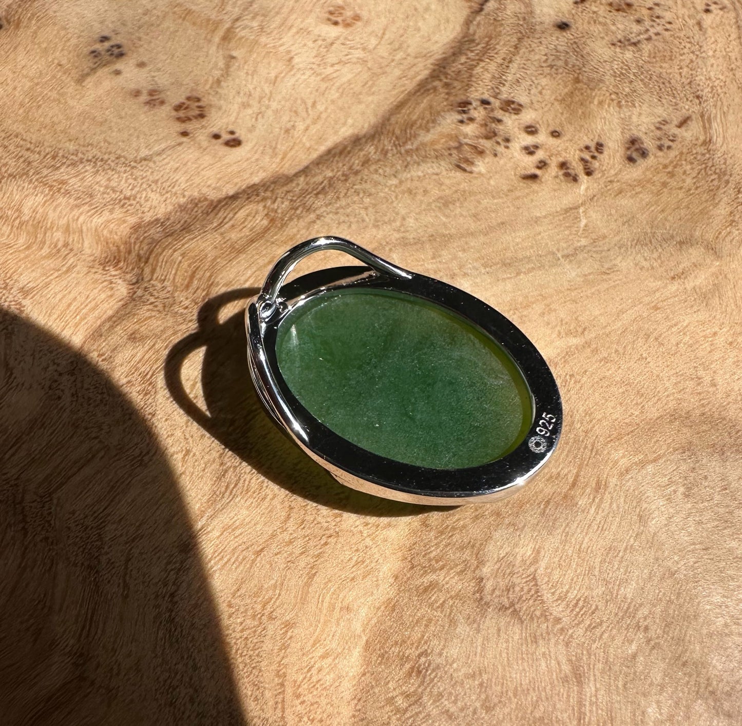 Bright Green Canadian Jade Pendant - 5189