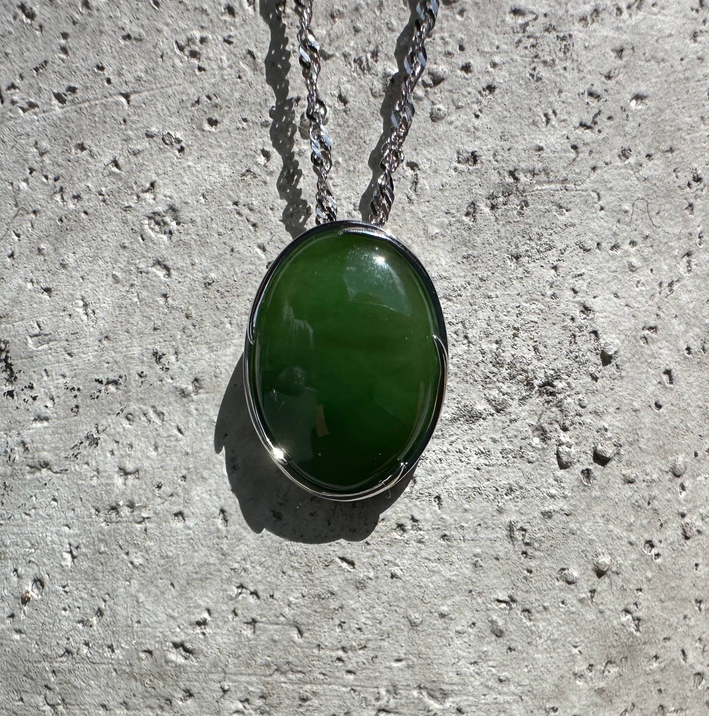 Bright Green Canadian Jade Pendant - 5189