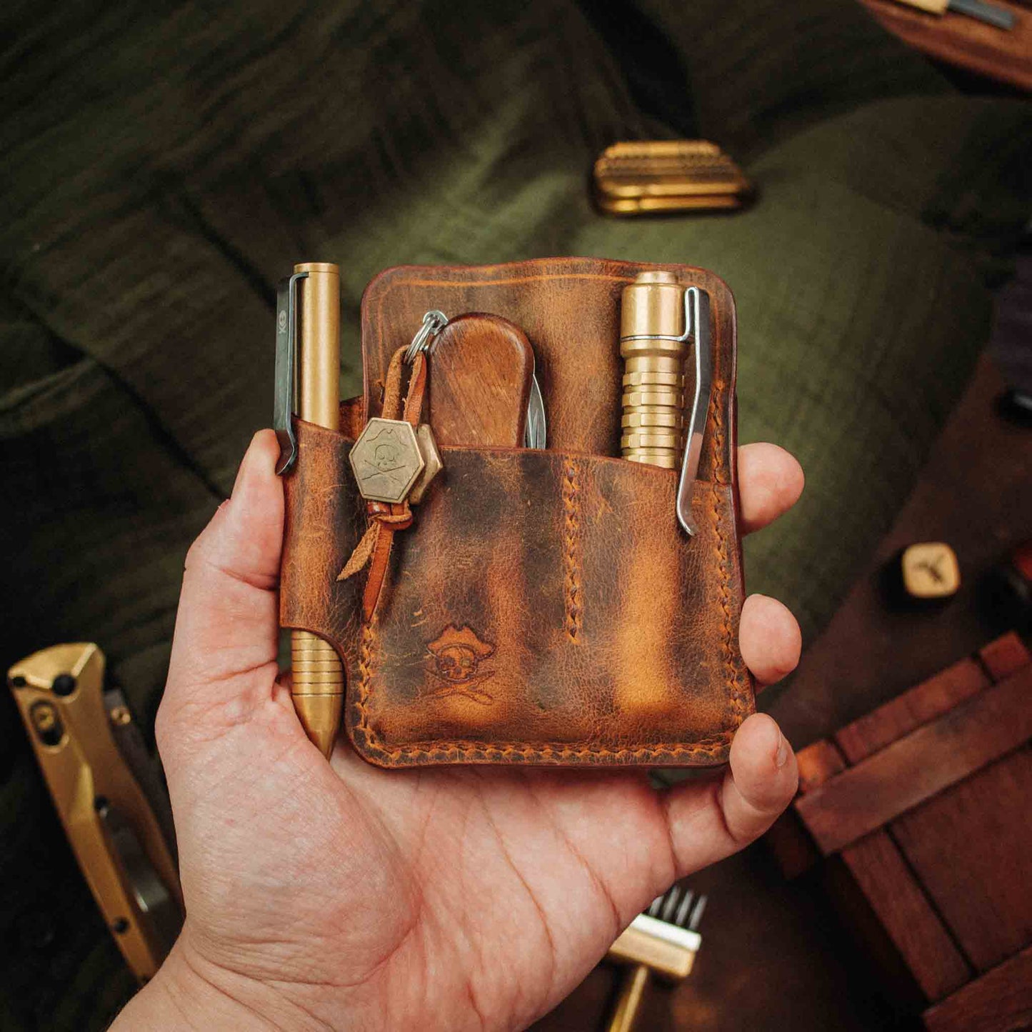 EDC Pocket Organizer - First Mate | Leather Pocket Carrier