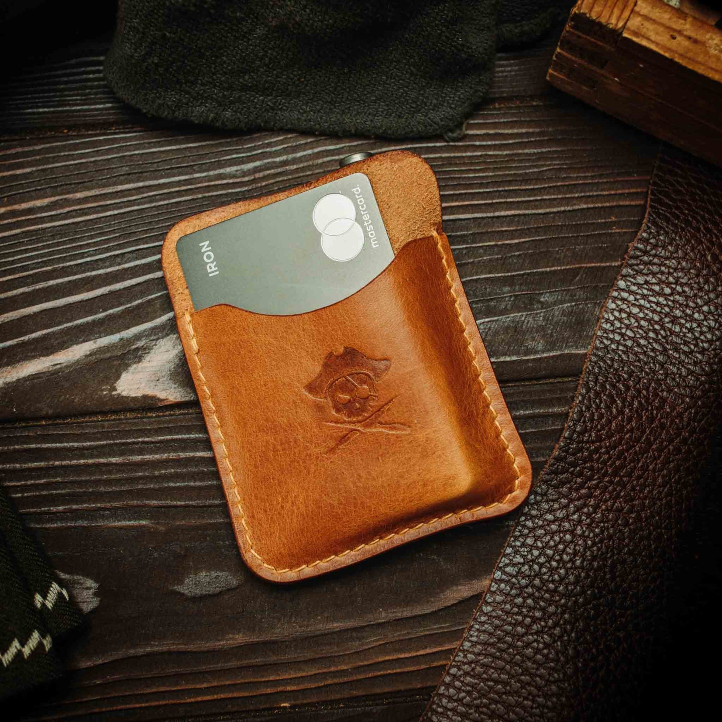 Small Pocket Organizer - First Mate Mini | Leather Pocket Slip | Handcrafted Everyday Carry