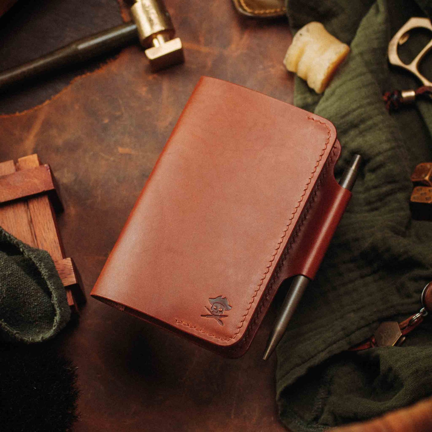 Field Notes Cover - Navigator | Leather Journal Holder | EDC
