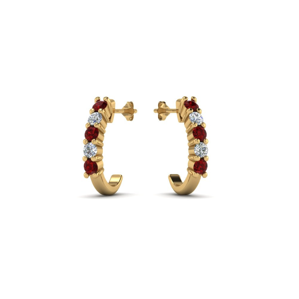 Half Huggie Hoop Earring